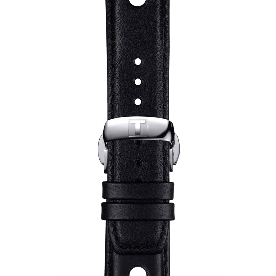 Tissot Orijinal Klipsli Siyah Deri Kayış T852037163