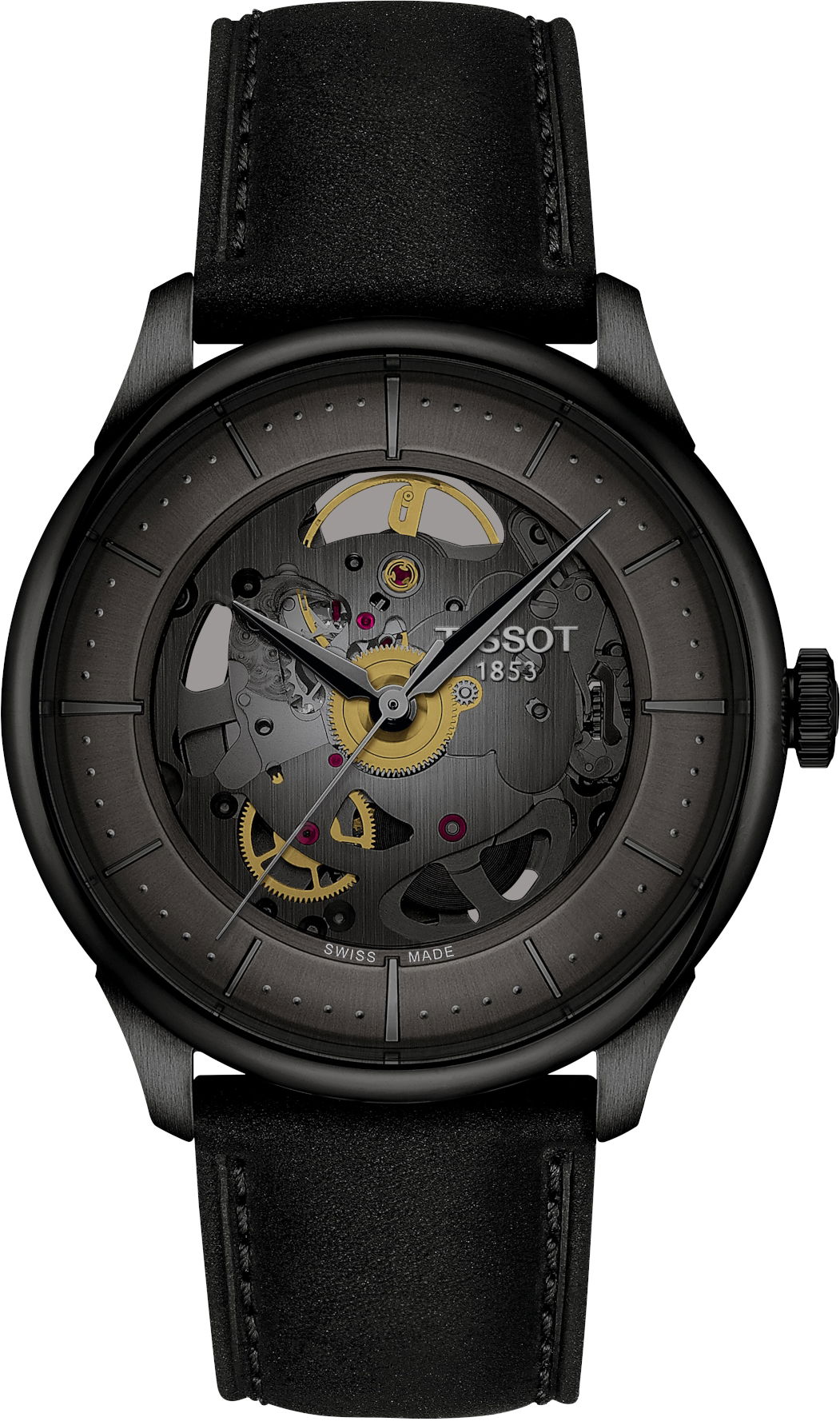 Tissot Chemin des Tourelles Skeleton 39mm T1398363644100 - Otomatik Erkek Saati (T139.836.36.441.00)