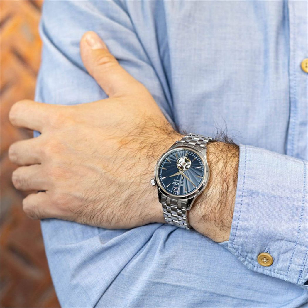 Citizen Mechanical Open Heart Nh9131-73L Otomatik Erkek Kol Saati