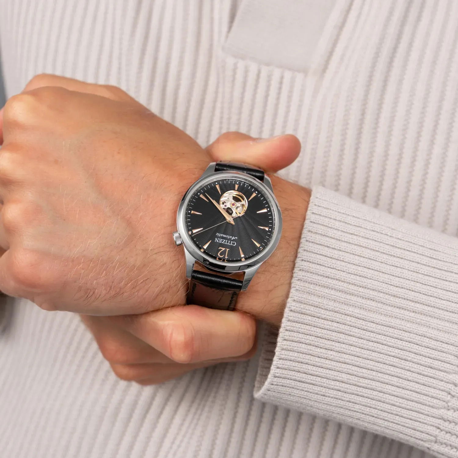 Citizen Mechanical Open Heart Nh9131-14E Otomatik Erkek Kol Saati