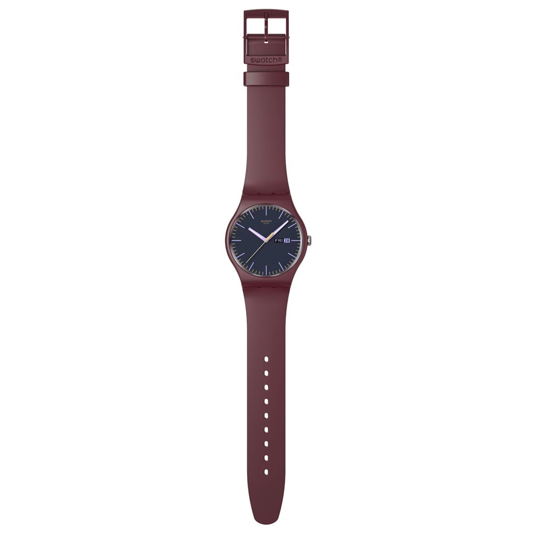Swatch So29r707 Burgundy Berry Kol Saati