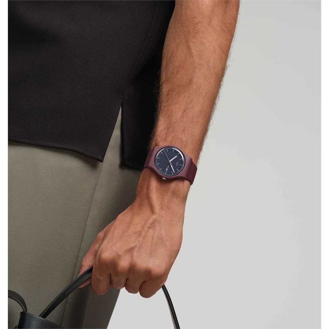 Swatch So29r707 Burgundy Berry Kol Saati