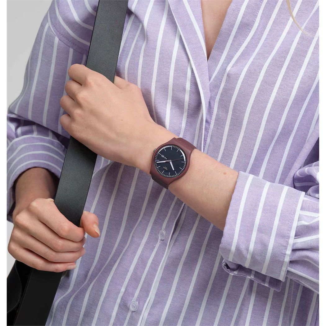 Swatch So29r707 Burgundy Berry Kol Saati