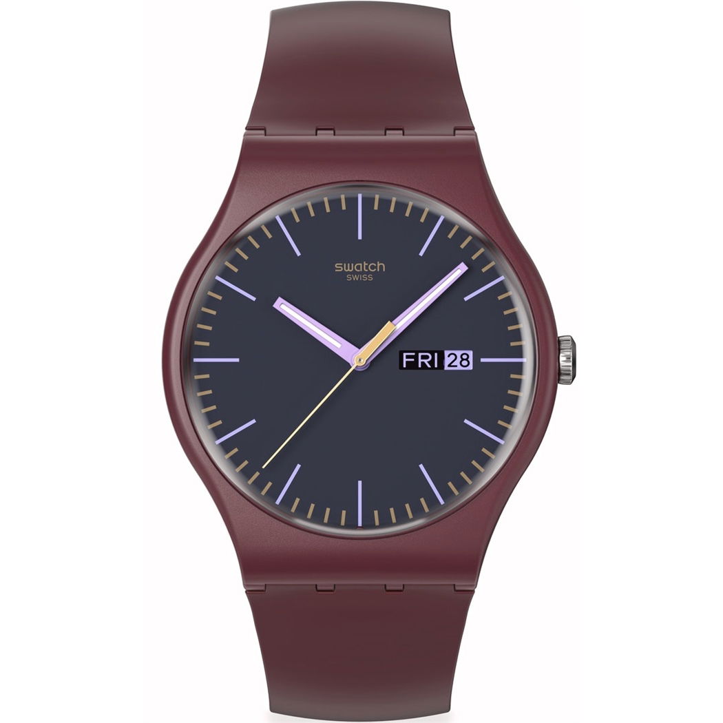 Swatch So29r707 Burgundy Berry Kol Saati