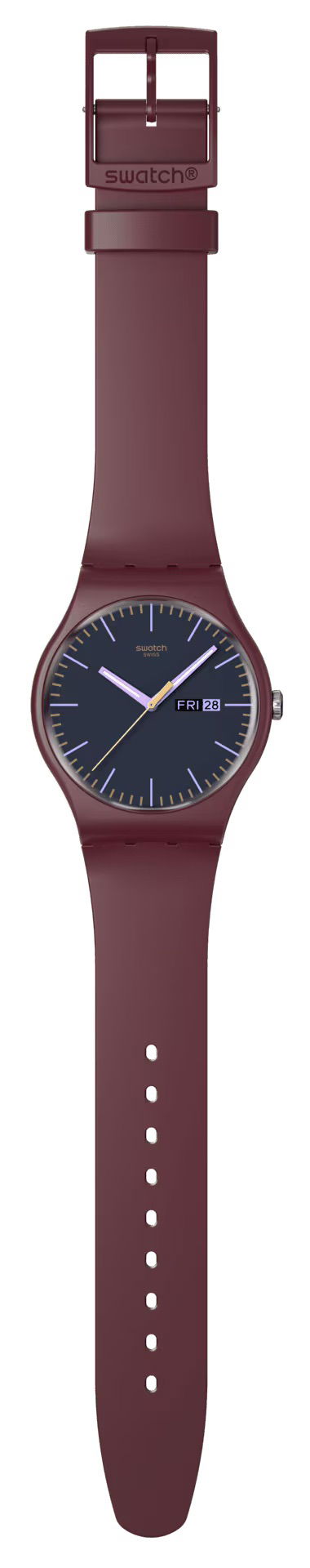 Swatch So29r707 Burgundy Berry Kol Saati