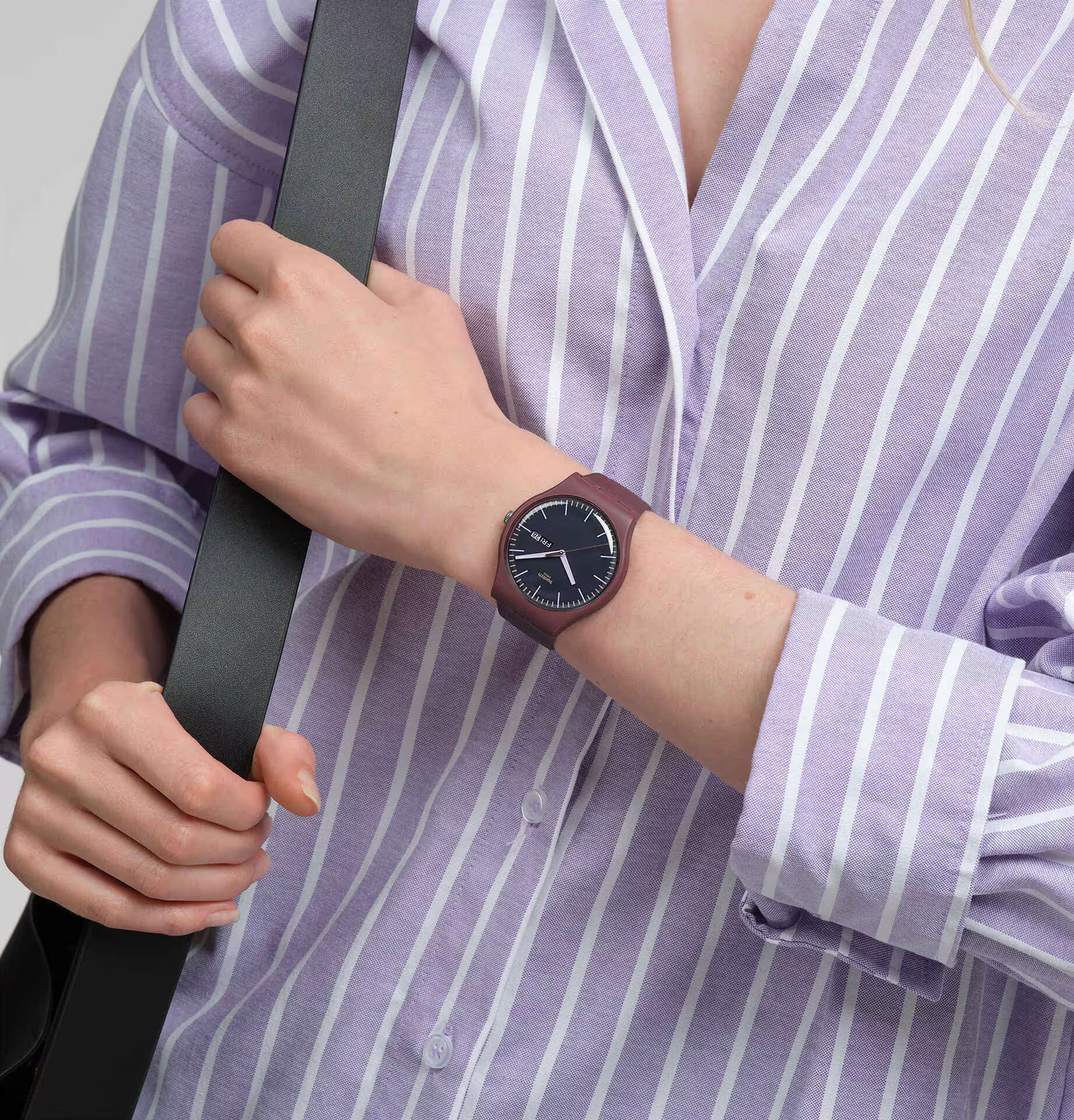 Swatch So29r707 Burgundy Berry Kol Saati