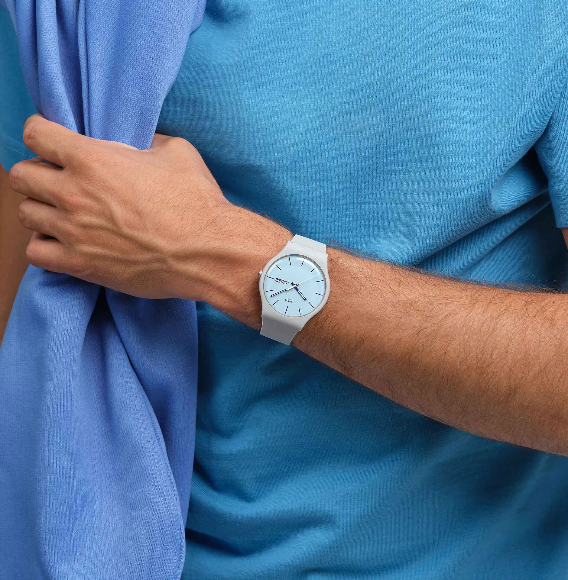 Swatch So29m702 Blueberry Sky Kol Saati