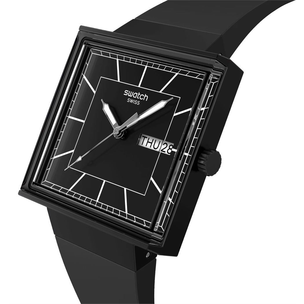 Swatch So34b701 WHAT IF...BLACKAGAIN?