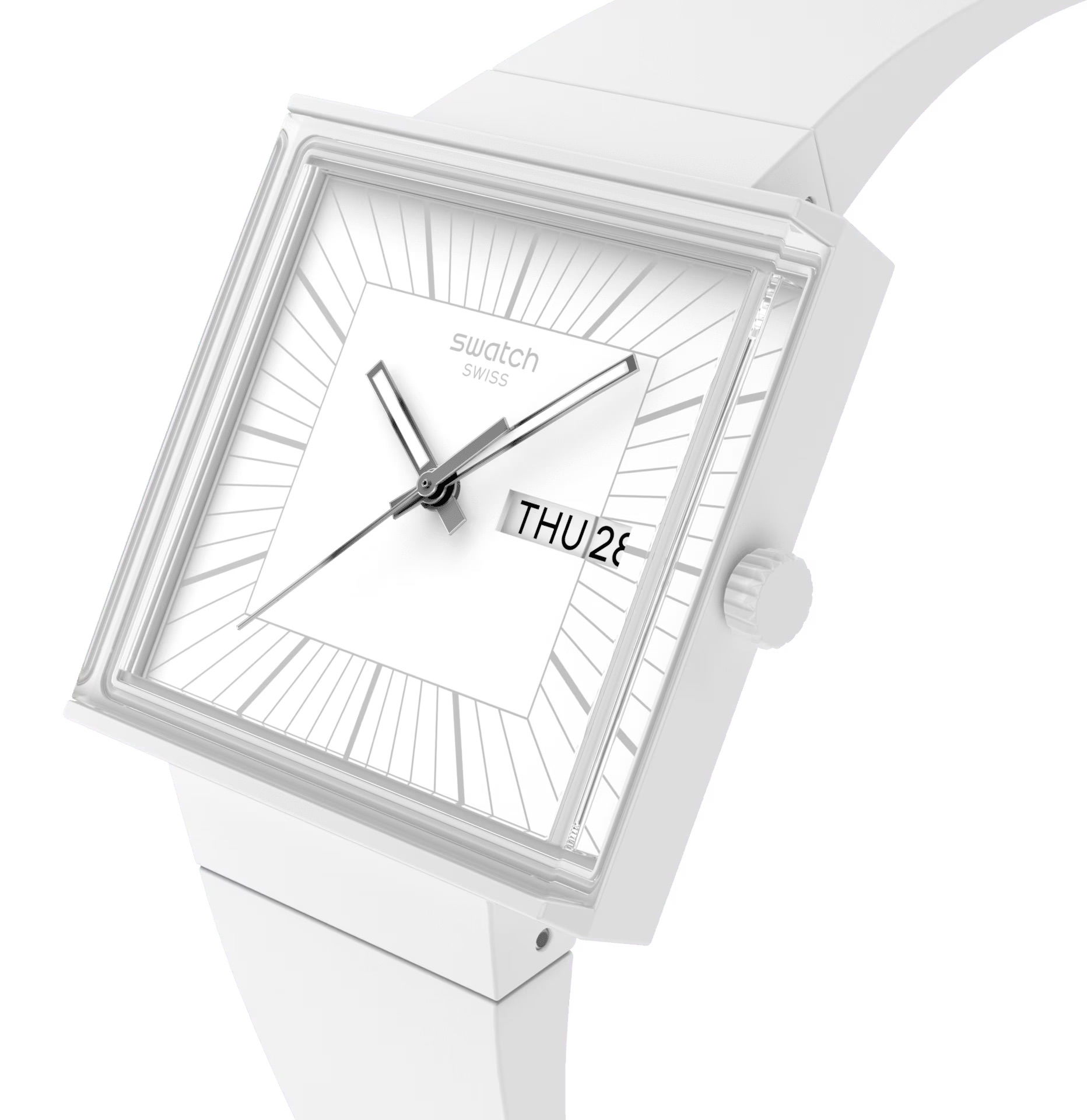 Swatch So34w700 What İf...Allwhite? Kol Saati