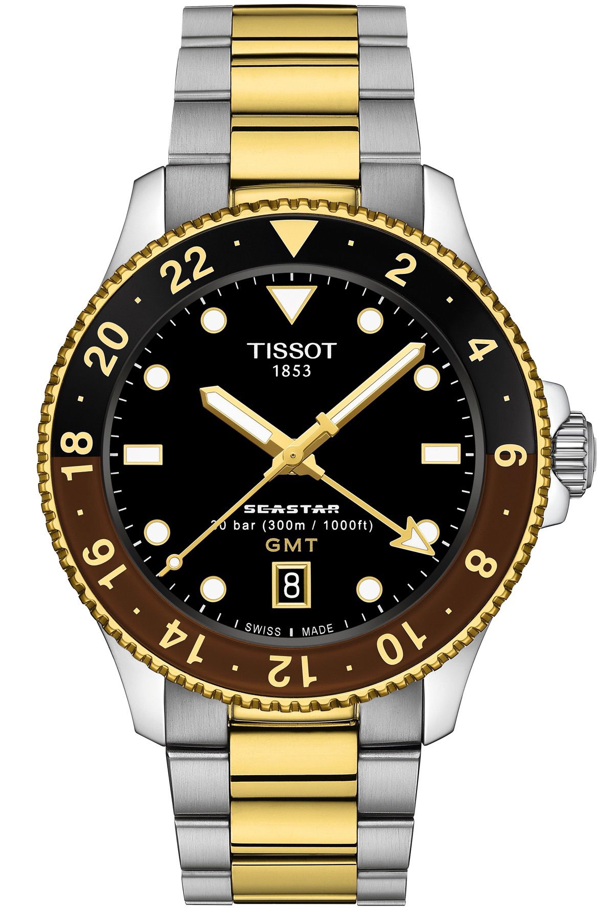 Tissot Seastar 1000 GMT 40mm T1208522205100 - Erkek Kol Saati (T120.852.22.051.00)