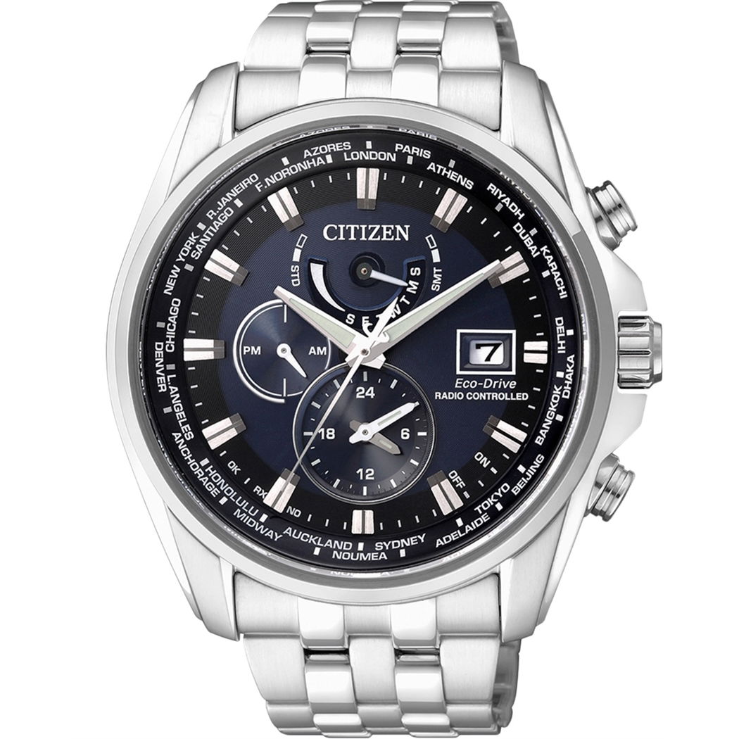 Citizen At9030-55L Dual Time Eco-Drive Radyo Kontrollü