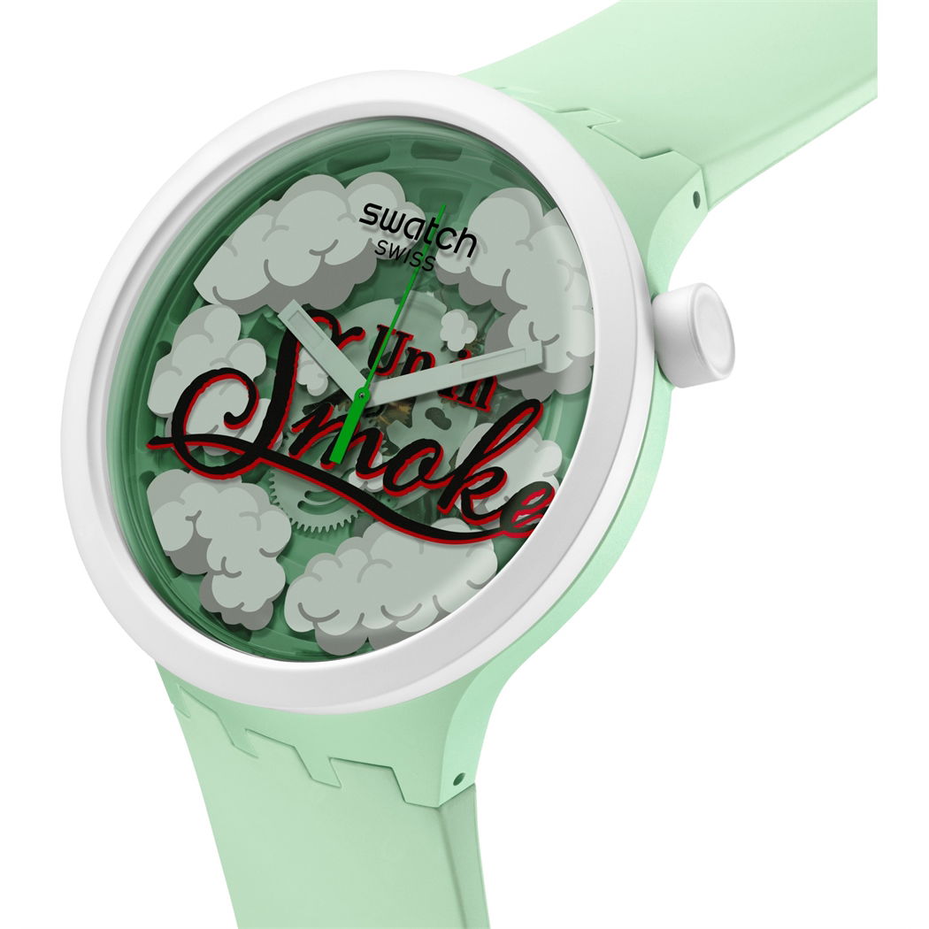 Swatch UP IN SMOKE Sb03z103 Kol Saati