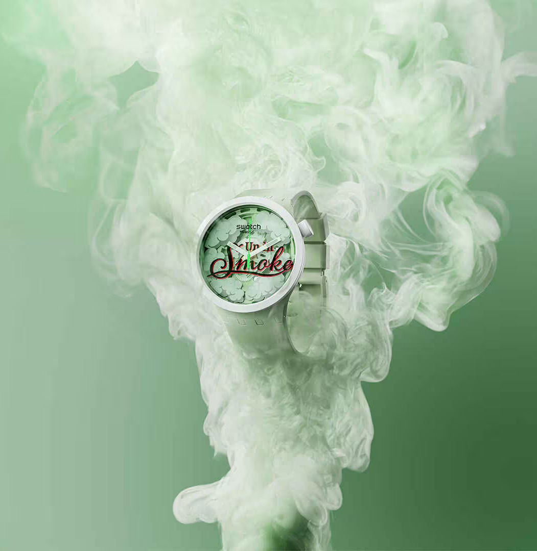 Swatch UP IN SMOKE Sb03z103 Kol Saati