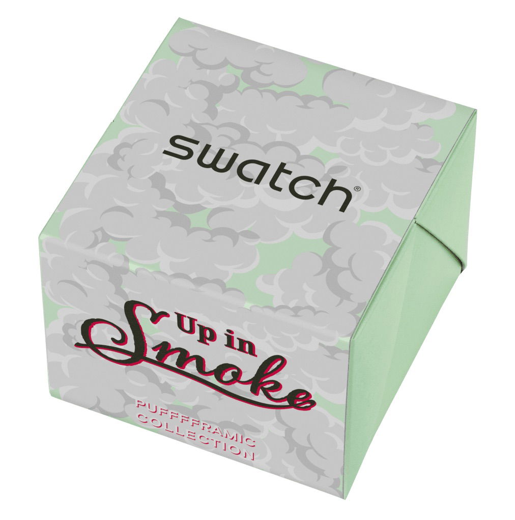 Swatch UP IN SMOKE Sb03z103 Kol Saati