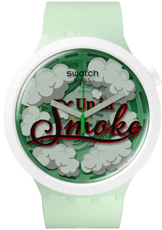 Swatch UP IN SMOKE Sb03z103 Kol Saati