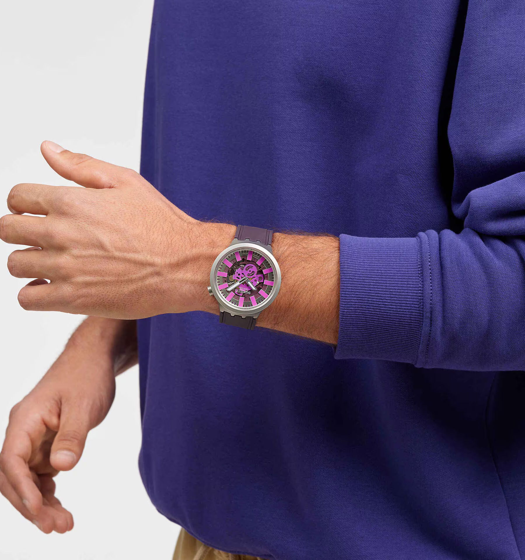 Swatch Sb07s120 Audacious Acai Erkek Kol Saati