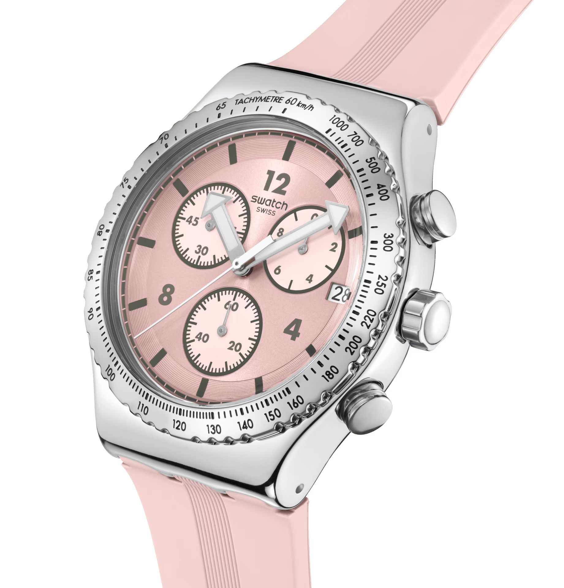 Swatch Yvs532 Poppingly Pink Kadın Kol Saati