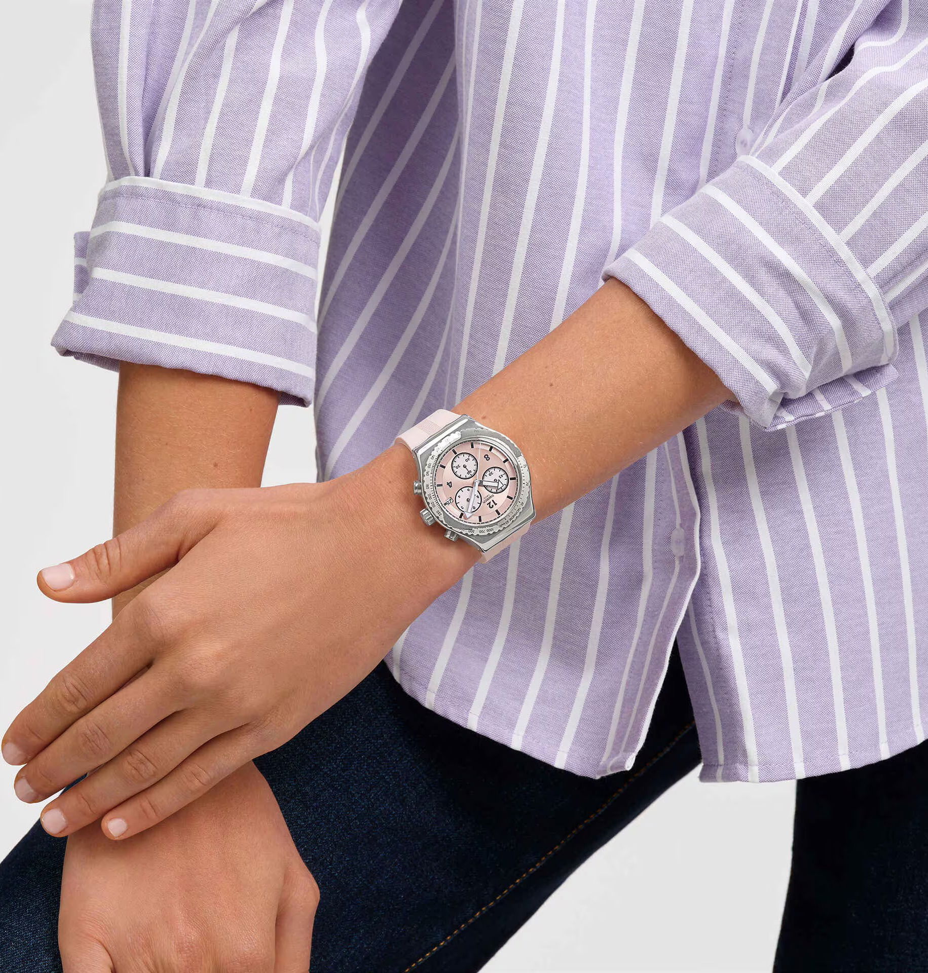 Swatch Yvs532 Poppingly Pink Kadın Kol Saati