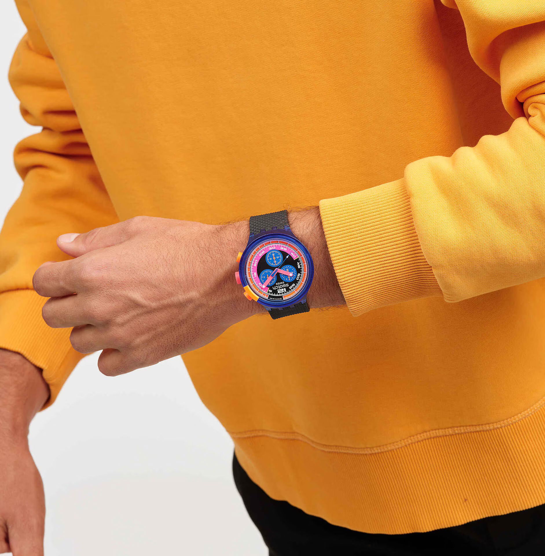 Swatch Sb06n102 Neon Party To The Max Kol Saati