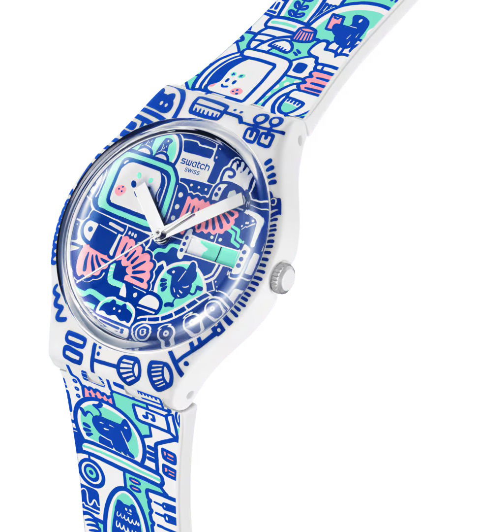 Swatch So28z702 B-Bot Kol Saati