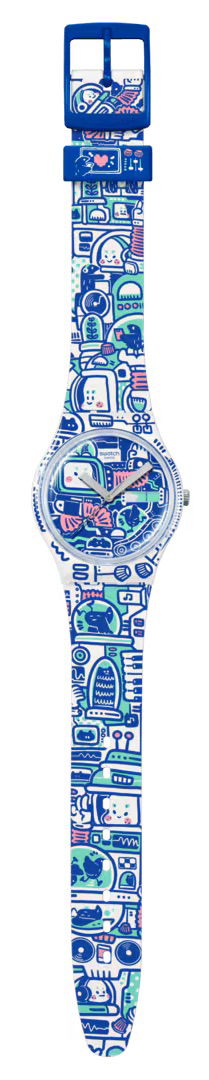 Swatch So28z702 B-Bot Kol Saati