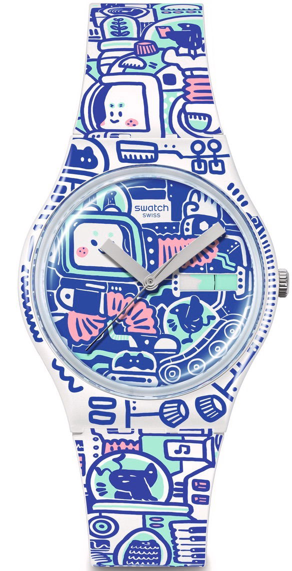 Swatch So28z702 B-Bot Kol Saati