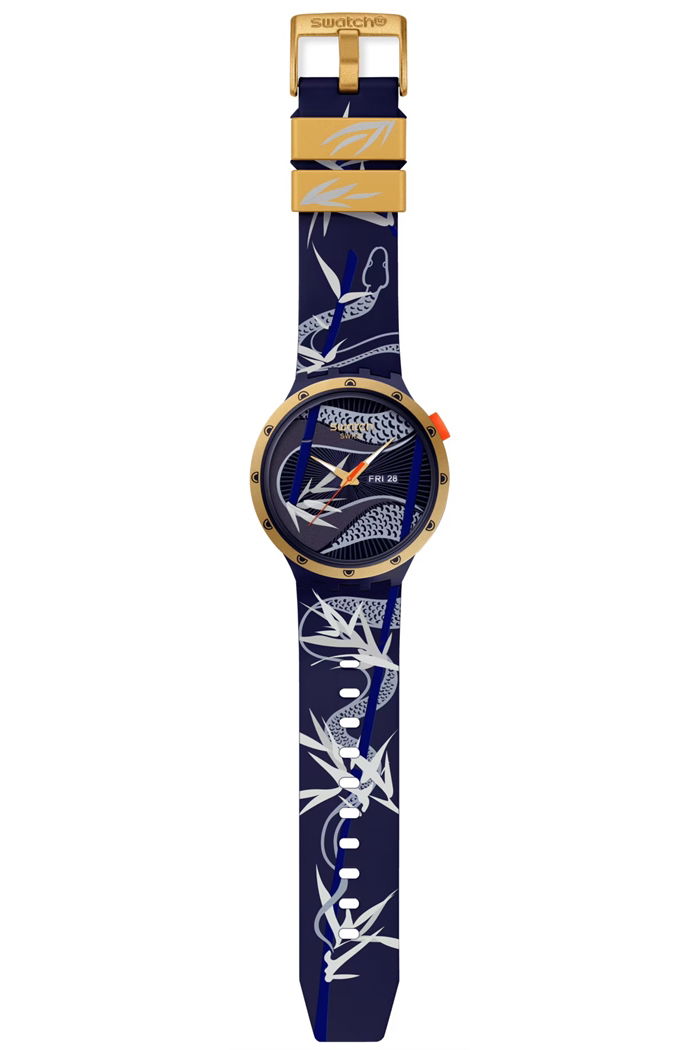 Swatch Sb05z700 BLUE AND GOLDEN LITHE DANCER