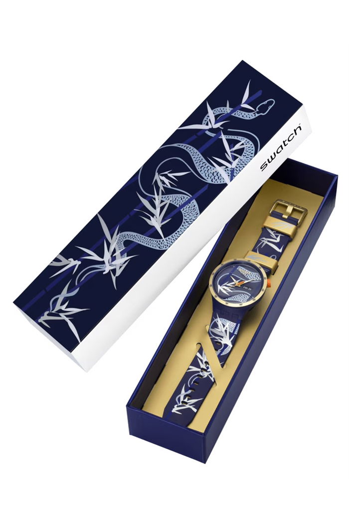 Swatch Sb05z700 BLUE AND GOLDEN LITHE DANCER
