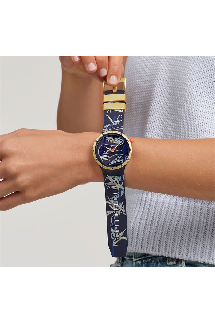 Swatch Sb05z700 BLUE AND GOLDEN LITHE DANCER