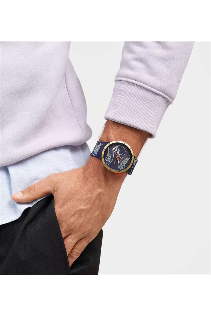 Swatch Sb05z700 BLUE AND GOLDEN LITHE DANCER