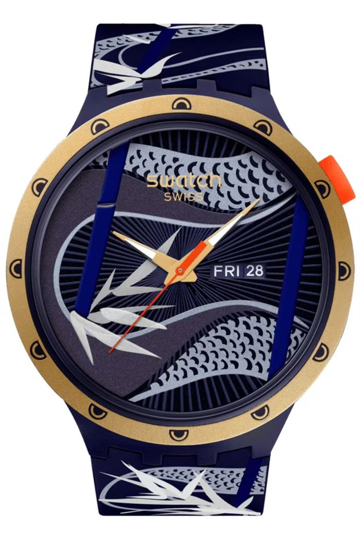 Swatch Sb05z700 BLUE AND GOLDEN LITHE DANCER