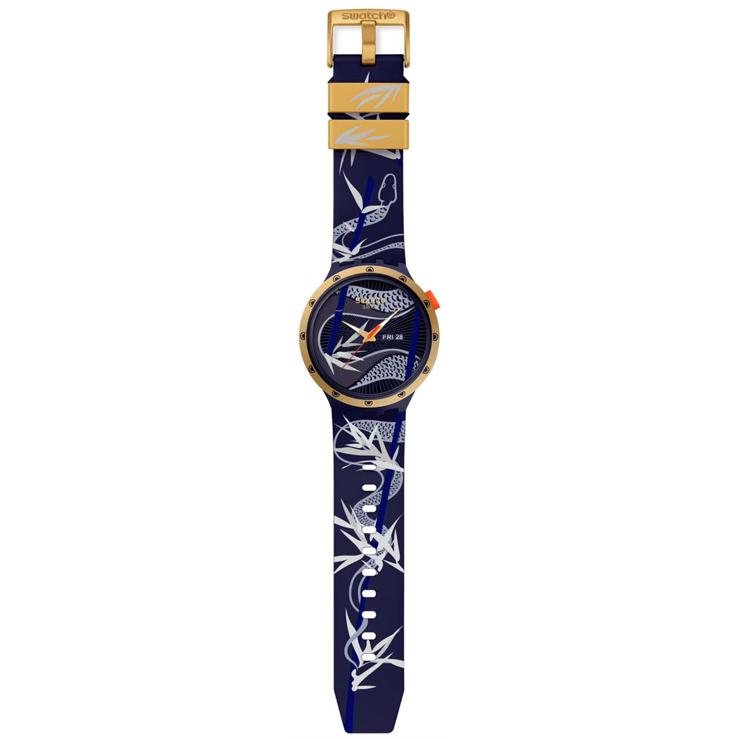 Swatch Sb05z700 BLUE AND GOLDEN LITHE DANCER