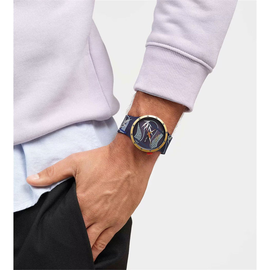 Swatch Sb05z700 BLUE AND GOLDEN LITHE DANCER