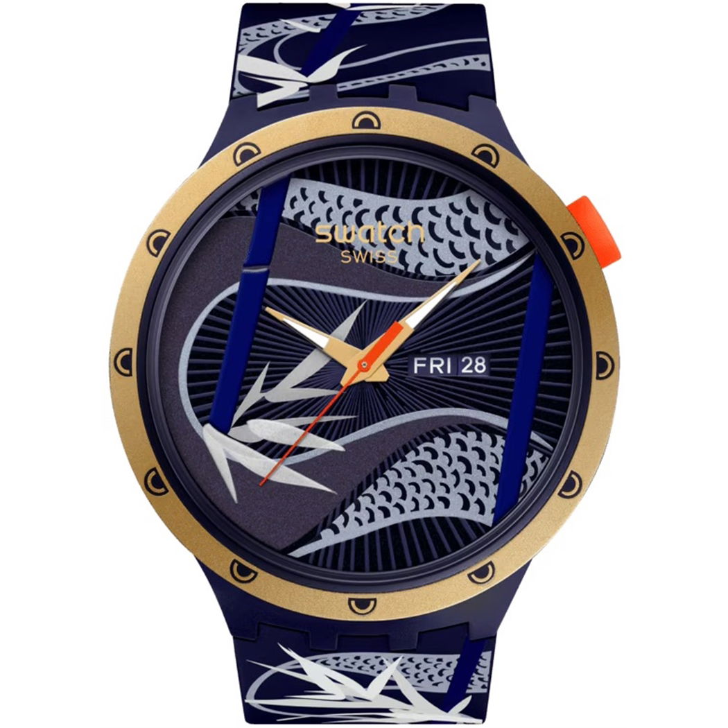Swatch Sb05z700 BLUE AND GOLDEN LITHE DANCER
