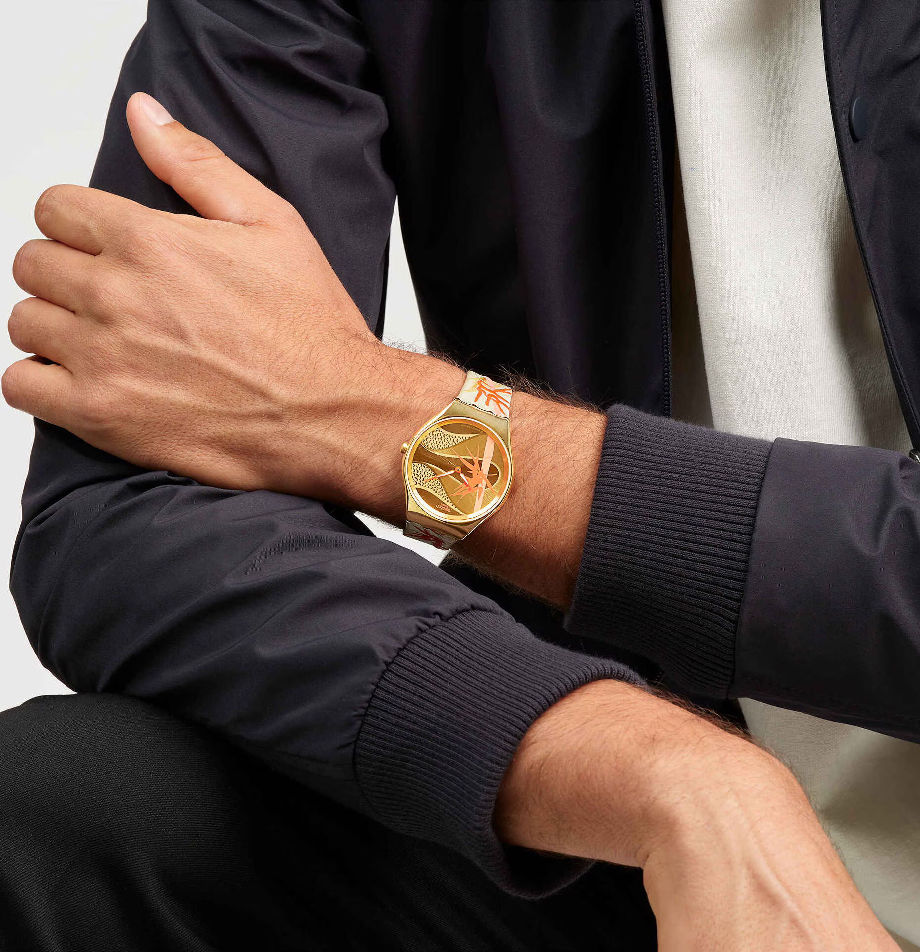 Swatch Syxz105 Golden Red Bamboo Kadın Kol Saati