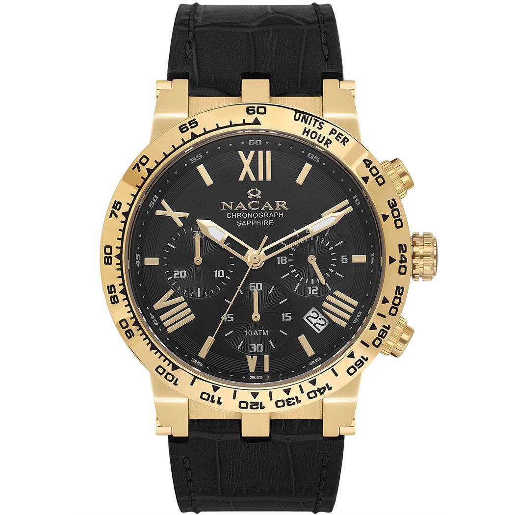 Nacar Nc34-29B679-Dbl1 Kronograph Erkek Kol Saati | Gündüz Saat