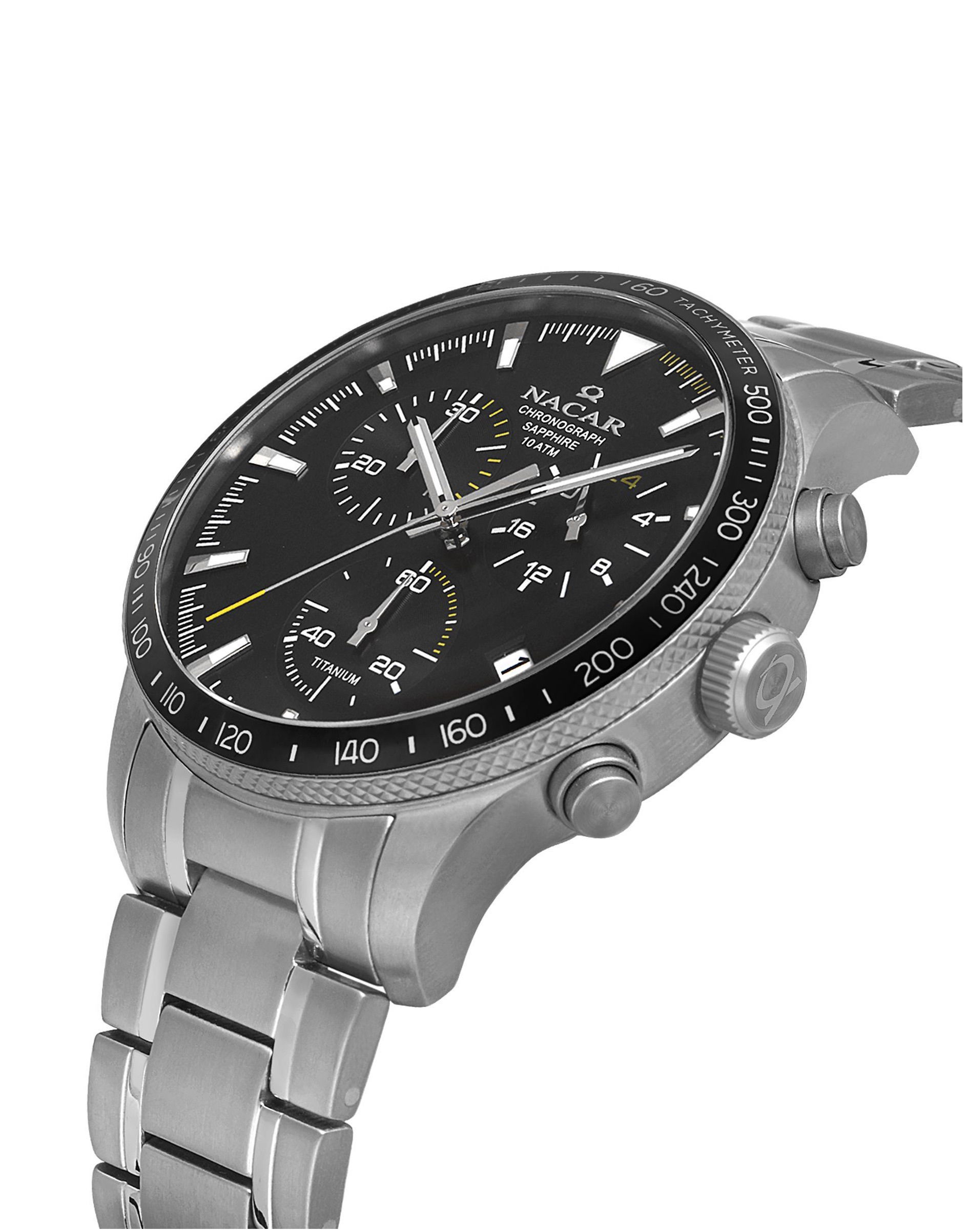 Nacar Nc34-25B019-Tbsm Titanyum Kronograph Erkek Kol Saati