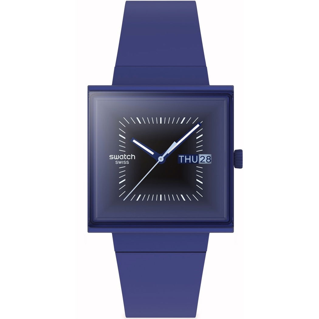 Swatch So34n700 SQUARELY BLACKLIGHT