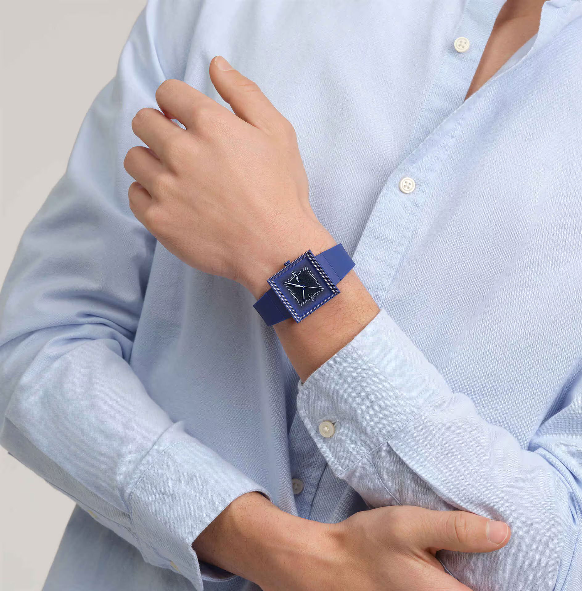 Swatch So34n700 Squarely Blacklight Kol Saati