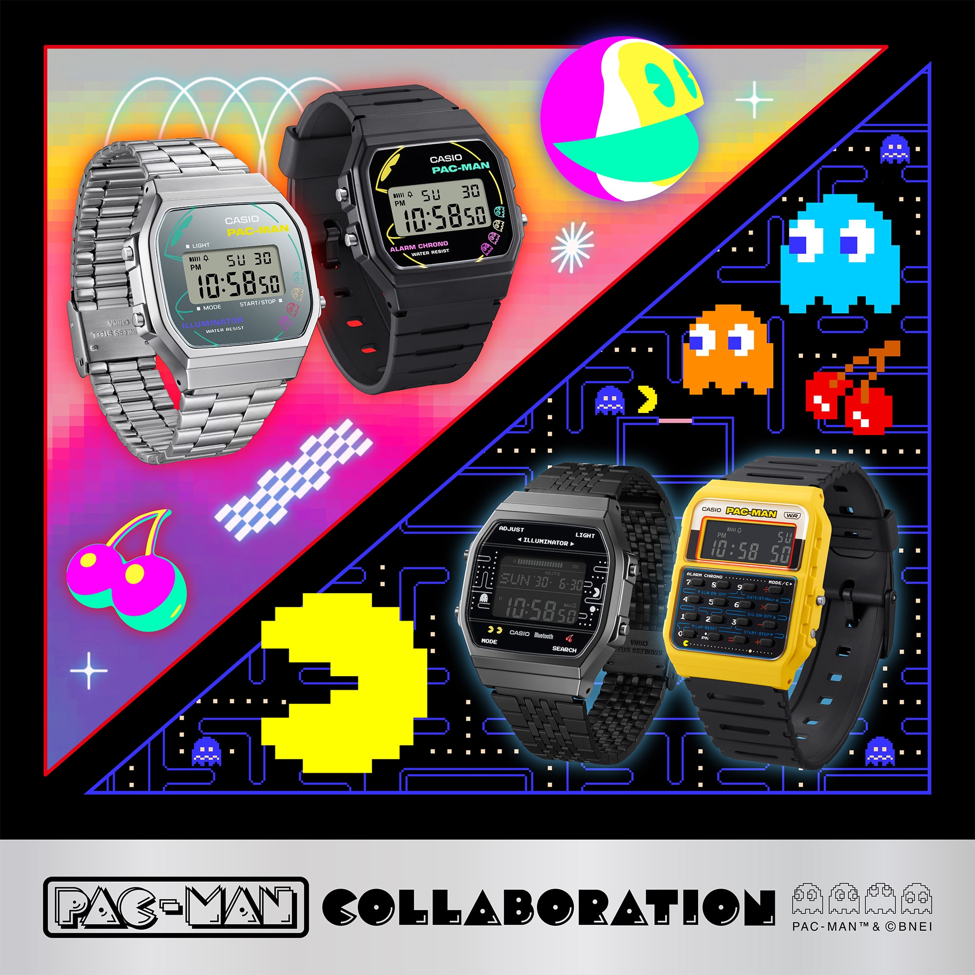 Casio PAC-MAN Ca-53Wpc-1Bdr
