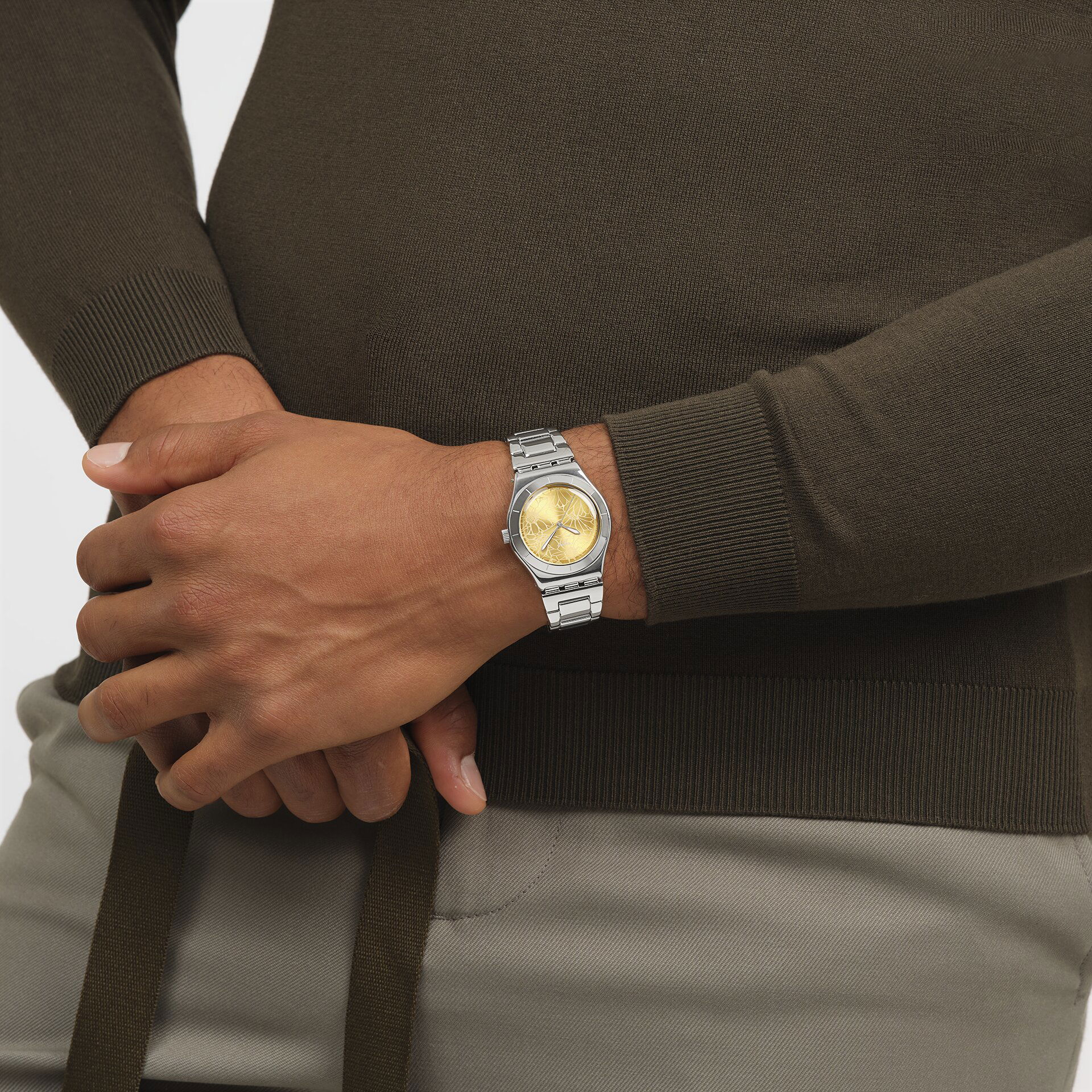 Swatch Petal Swirl YLS236G Kadın Quartz Saat