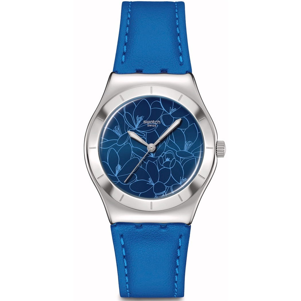 Swatch Blue Petal Promise YLS235 Unisex Quartz Saat