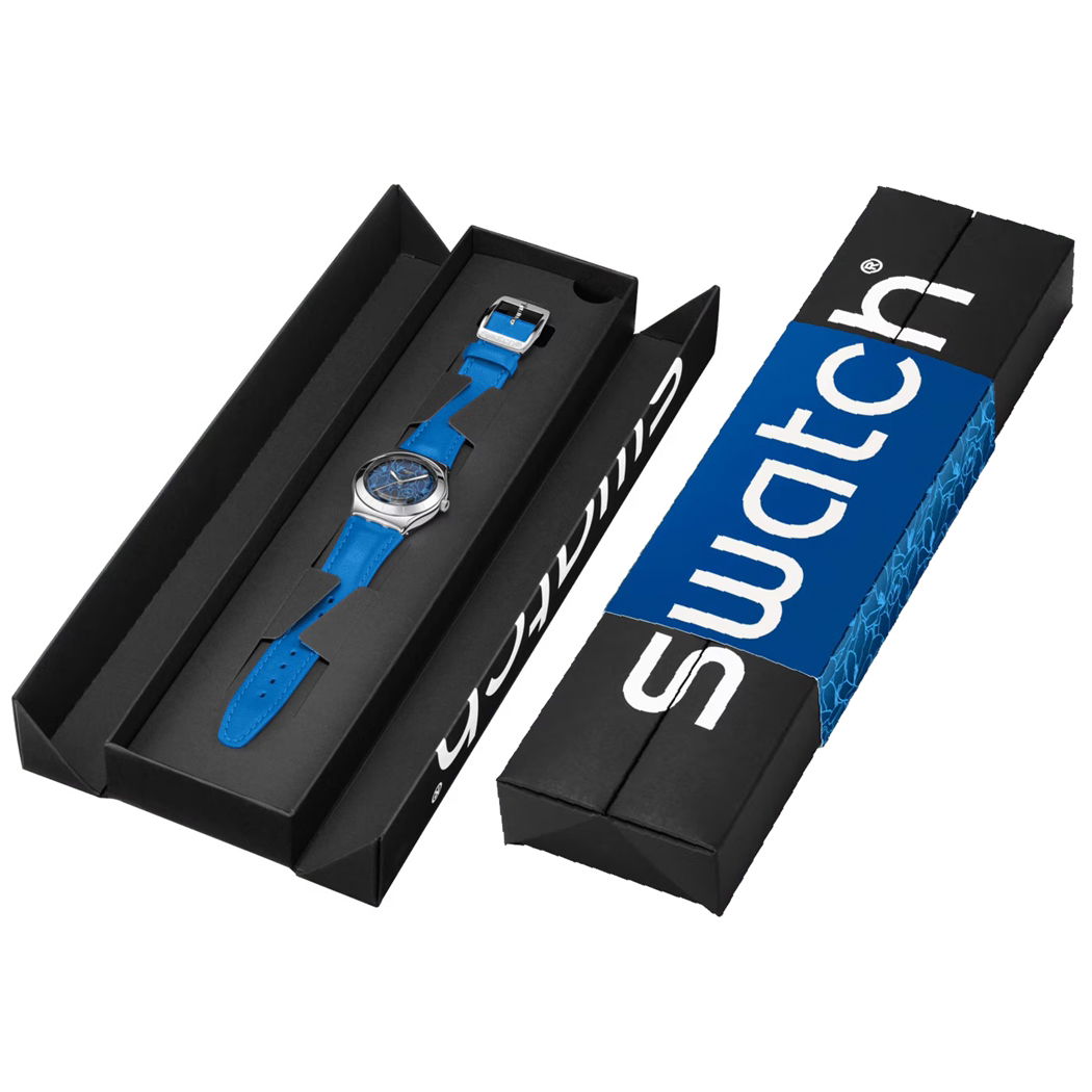 Swatch Blue Petal Promise YLS235 Unisex Quartz Saat