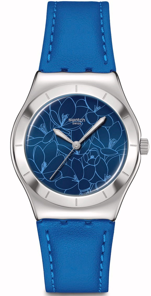 Swatch Blue Petal Promise YLS235 Unisex Quartz Saat