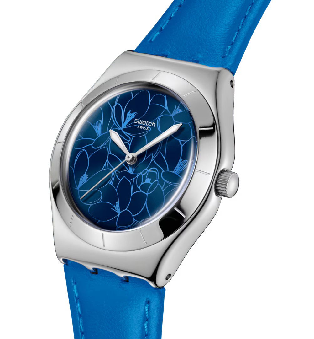 Swatch Blue Petal Promise YLS235 Unisex Quartz Saat