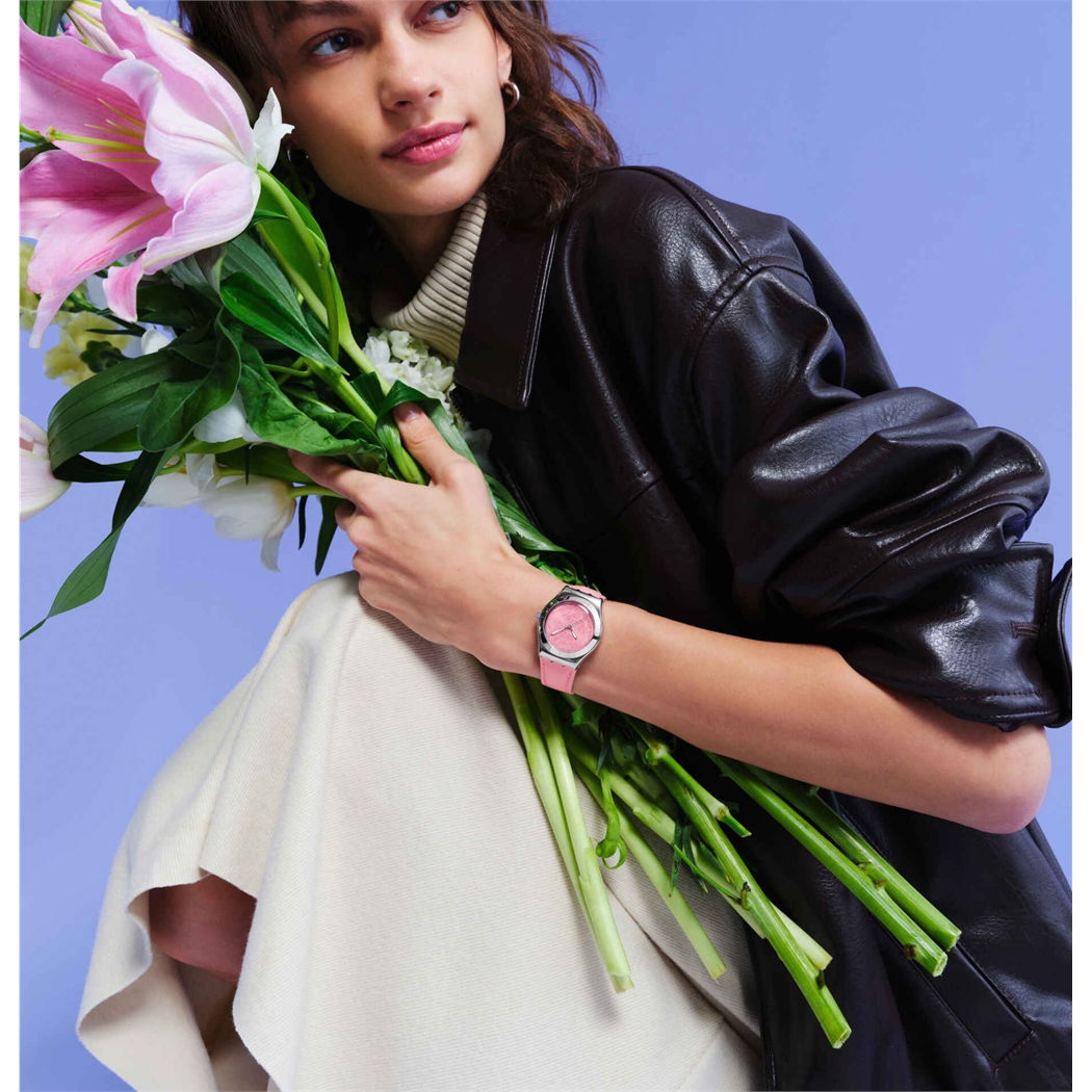 Swatch Pink Petal Promise YLS234 Kadın Quartz Saat