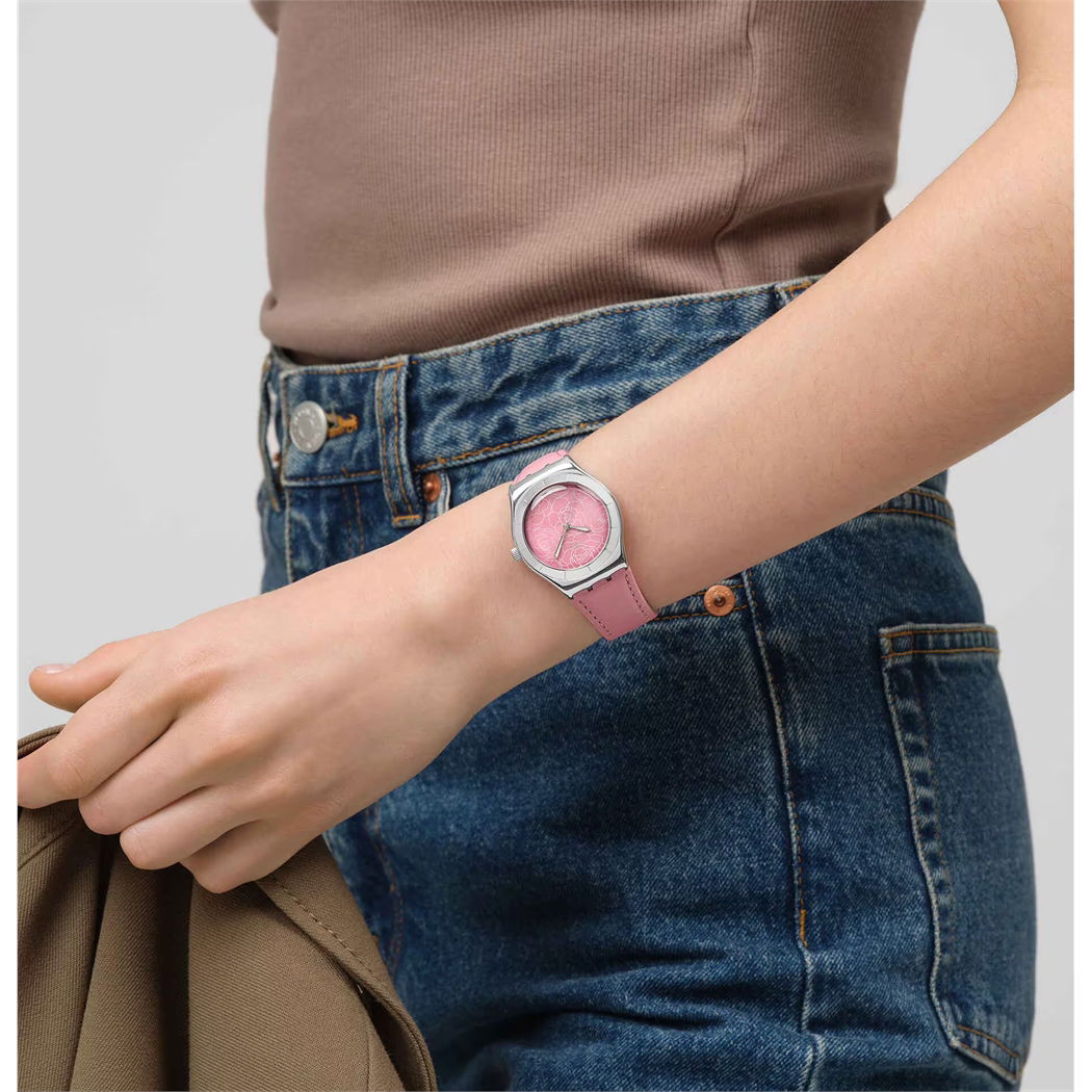 Swatch Pink Petal Promise YLS234 Kadın Quartz Saat