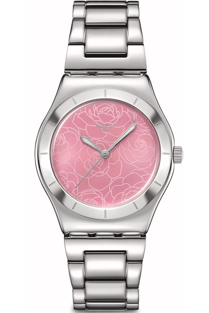 Swatch Irony Petal Charm Kadın Paslanmaz Çelik Pembe Kadranlı Saat Yls234g
