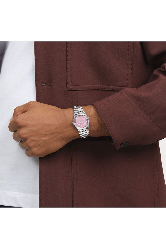 Swatch Irony Petal Charm Kadın Paslanmaz Çelik Pembe Kadranlı Saat Yls234g