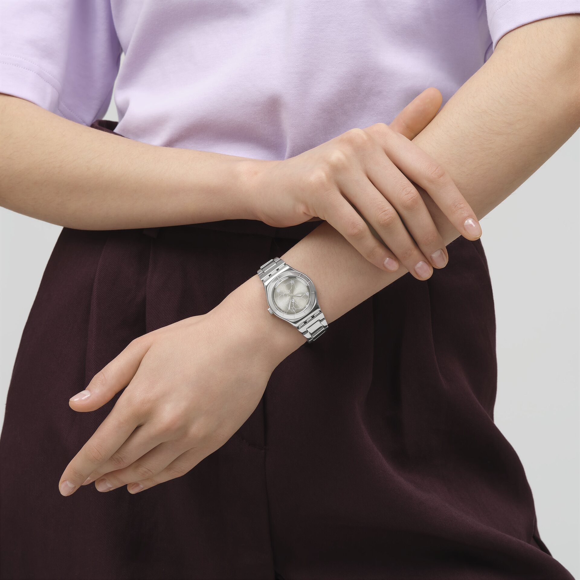 Swatch Irony Petal Bliss YLS237G Paslanmaz Çelik Kadın Quartz Saat